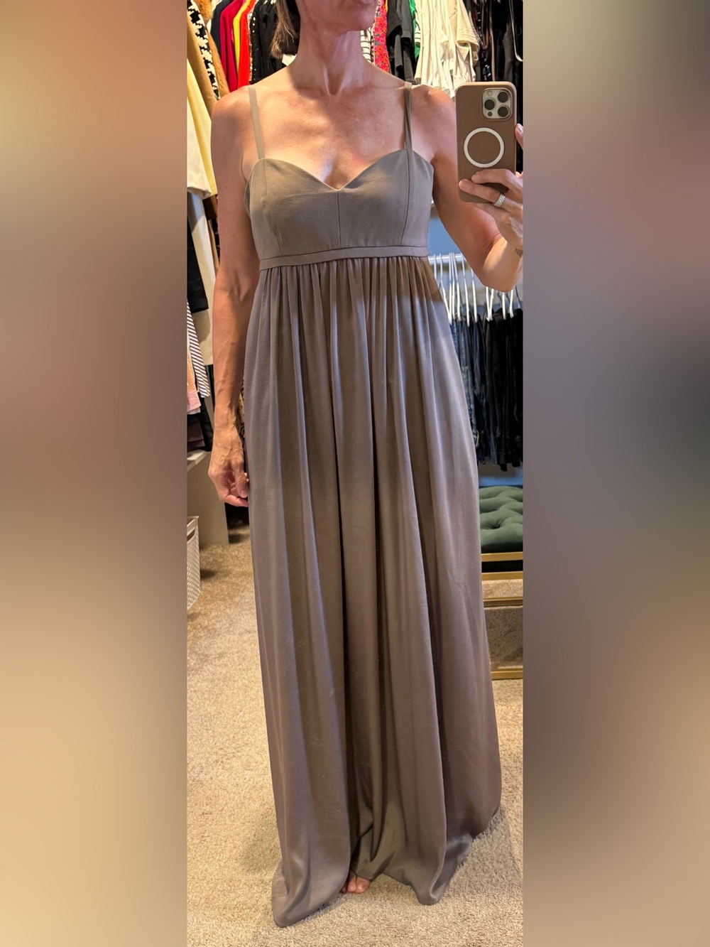 BCBGMaxAzria Brown Maxi Dress - Picture 5 of 6